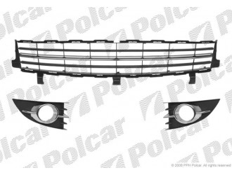Решетка переднего бампера левая+правая